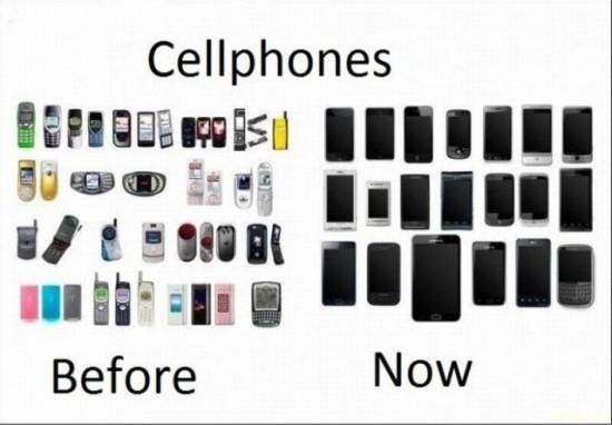 cellphones-before-now humorous photos